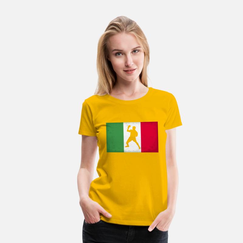 Italy Table Tennis Player Italian Flag