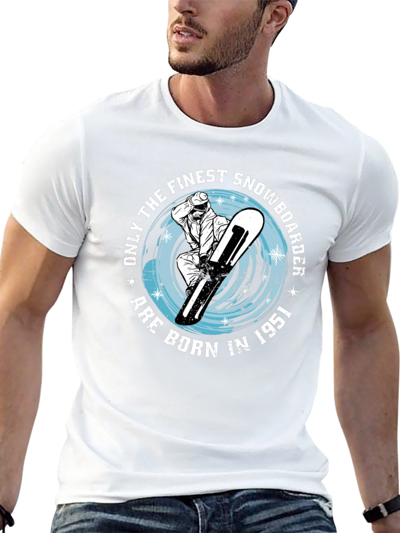 Finest Snowboarder Born in 1951 - Graphic Tee