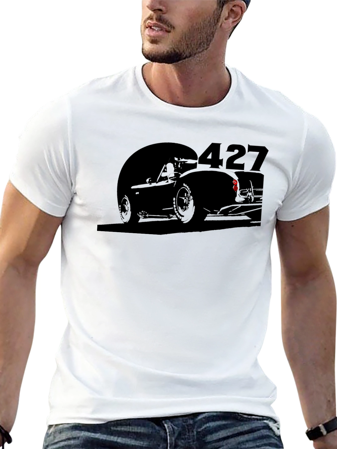 Classic Car 427 Black Graphic Tee