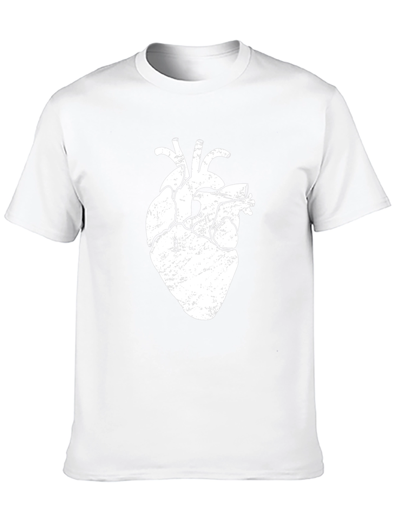 Anatomical Heart Graphic Tee - Black Cotton T-Shirt
