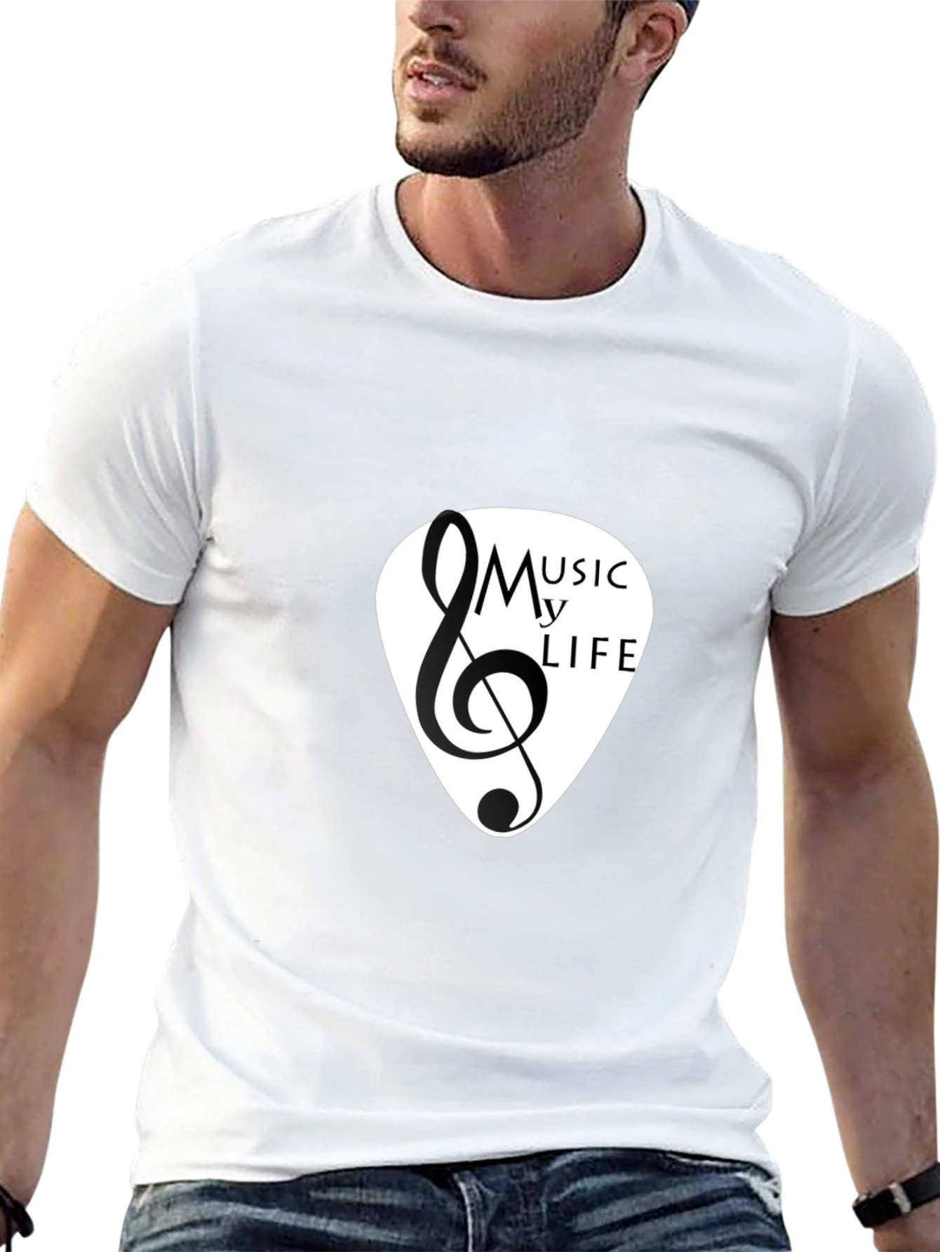 Music is My Life Black T-Shirt