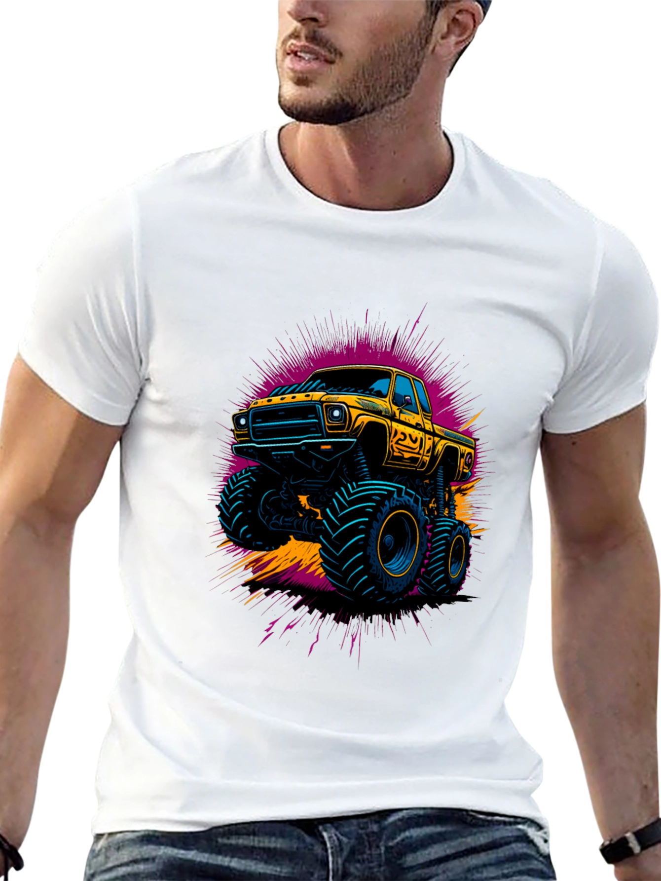 Monster Truck Graphic Tee - Bold & Unique Design