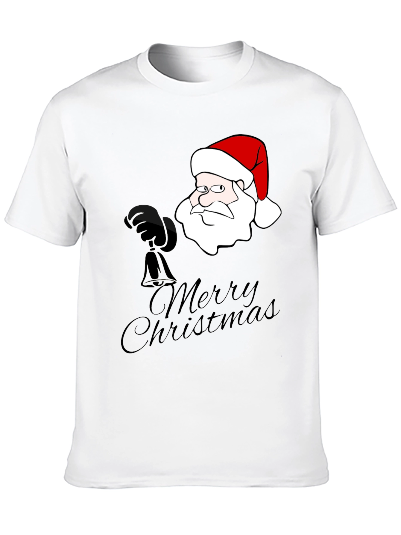 Funny Santa Merry Christmas Graphic T-Shirt