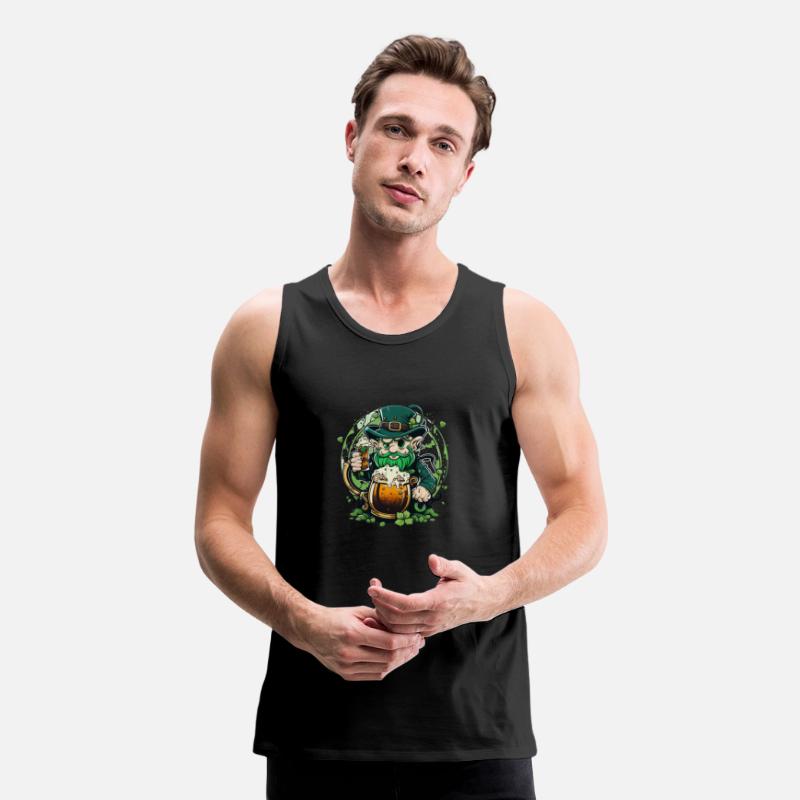 leprechaun drink beer vector
