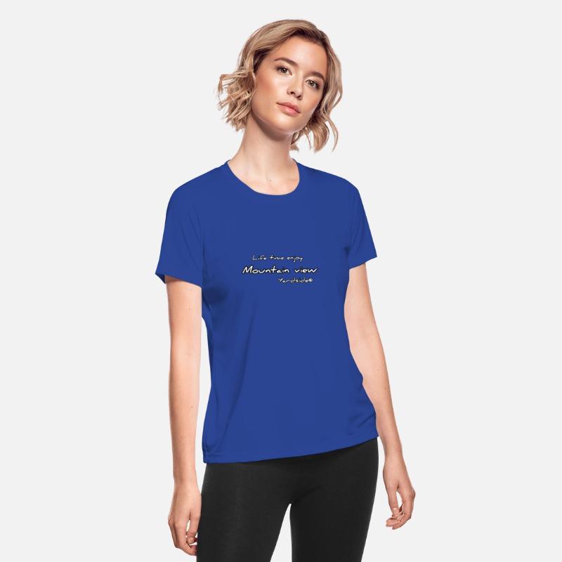 Life time enjoy Mountain view Yardside font