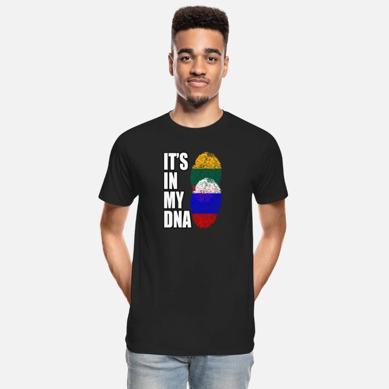 Lithuanian And Russian Mix Heritage DNA Flag