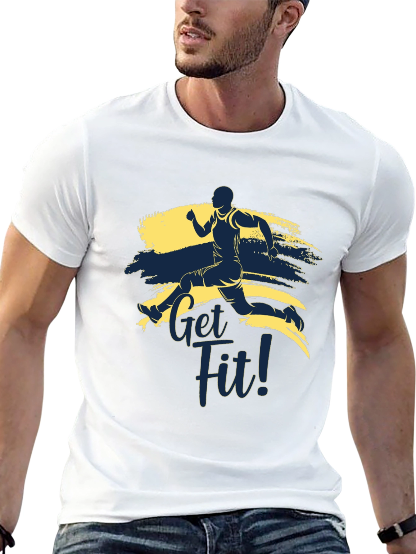 Get Fit Running T-Shirt - Active Lifestyle Tee