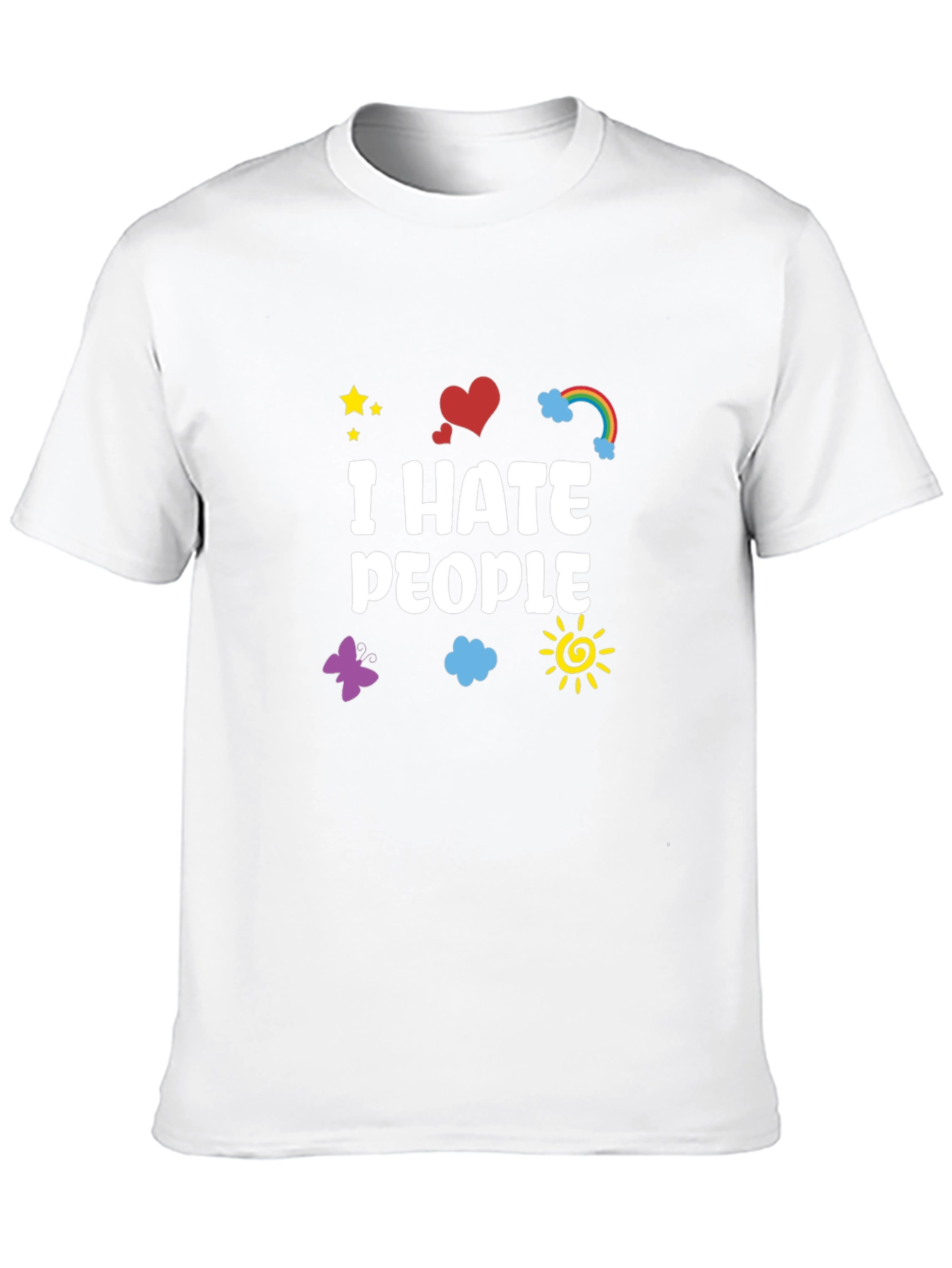 I Hate People Graphic Tee - Unisex Black T-Shirt