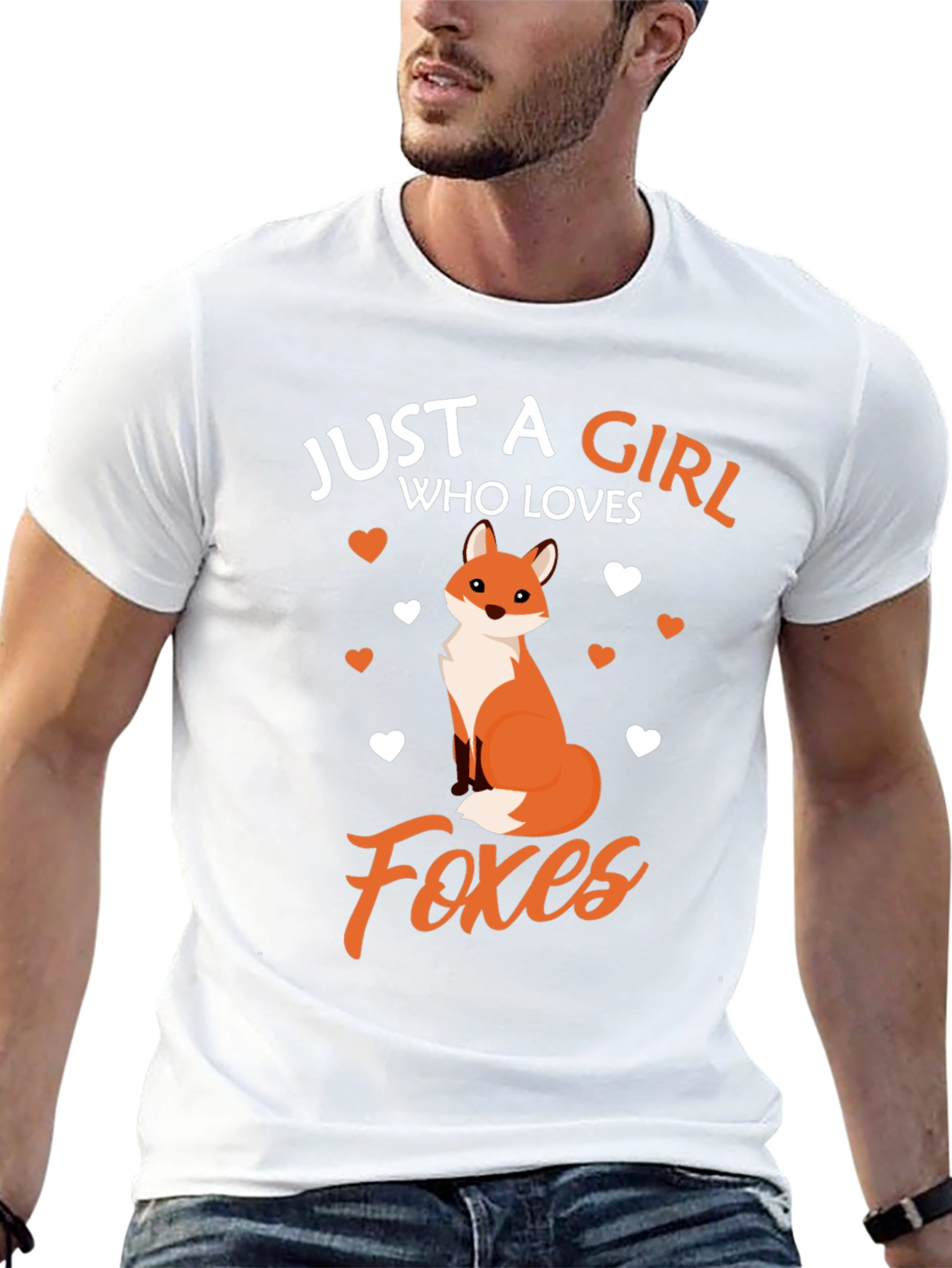 Girl Who Loves Foxes Graphic T-Shirt