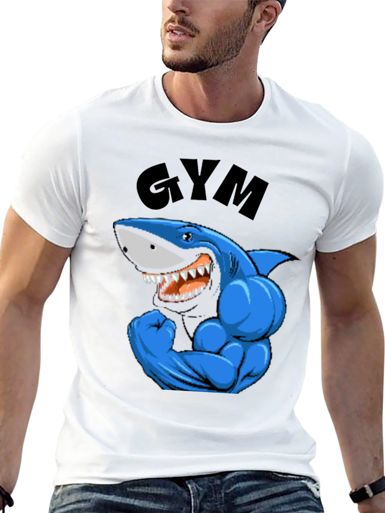 Shark Gym Black T-Shirt