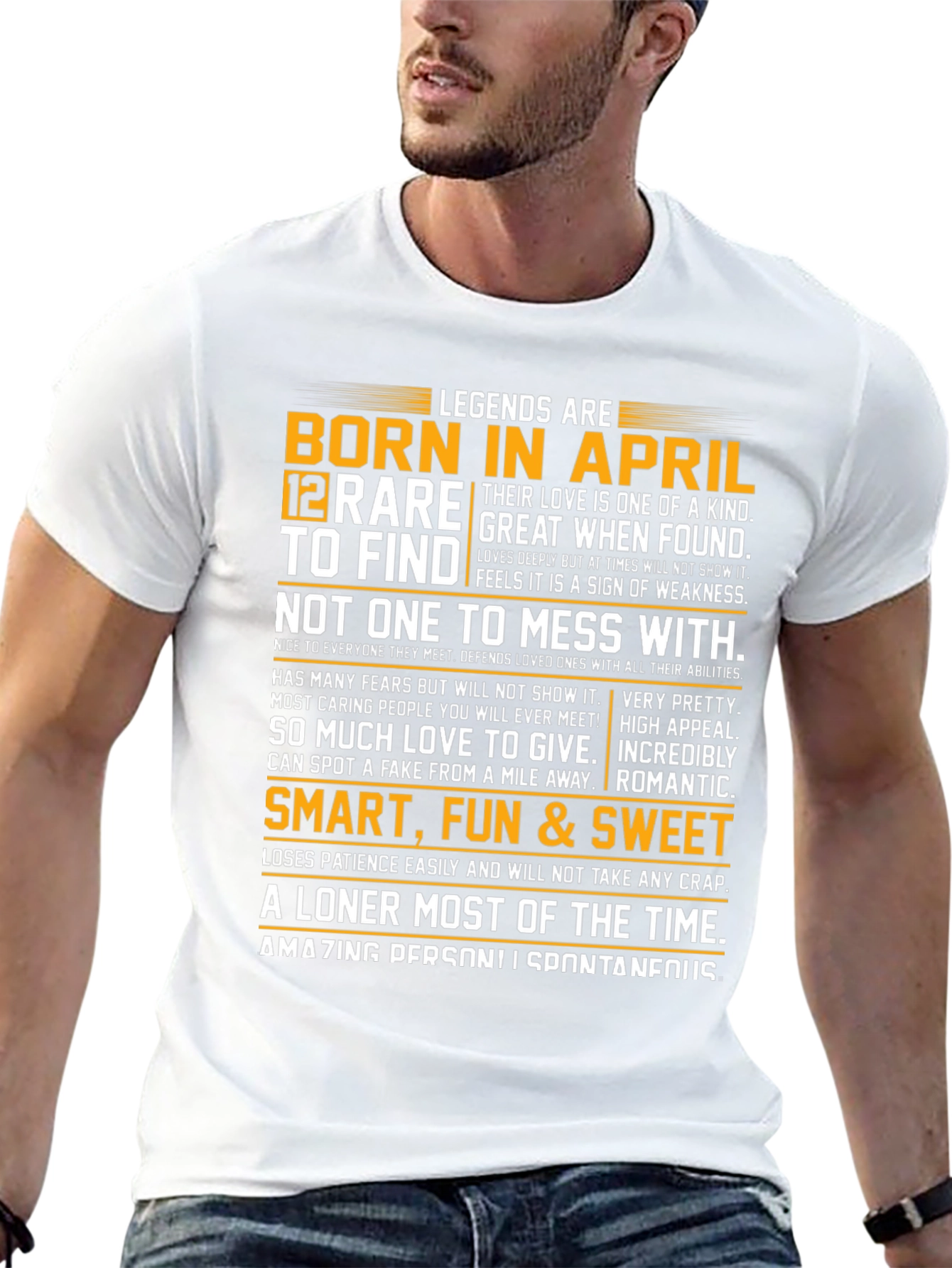 Legends Born in April Graphic T-Shirt