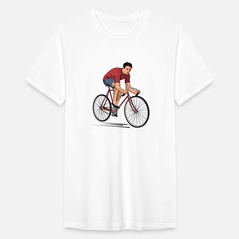 man riding a bike