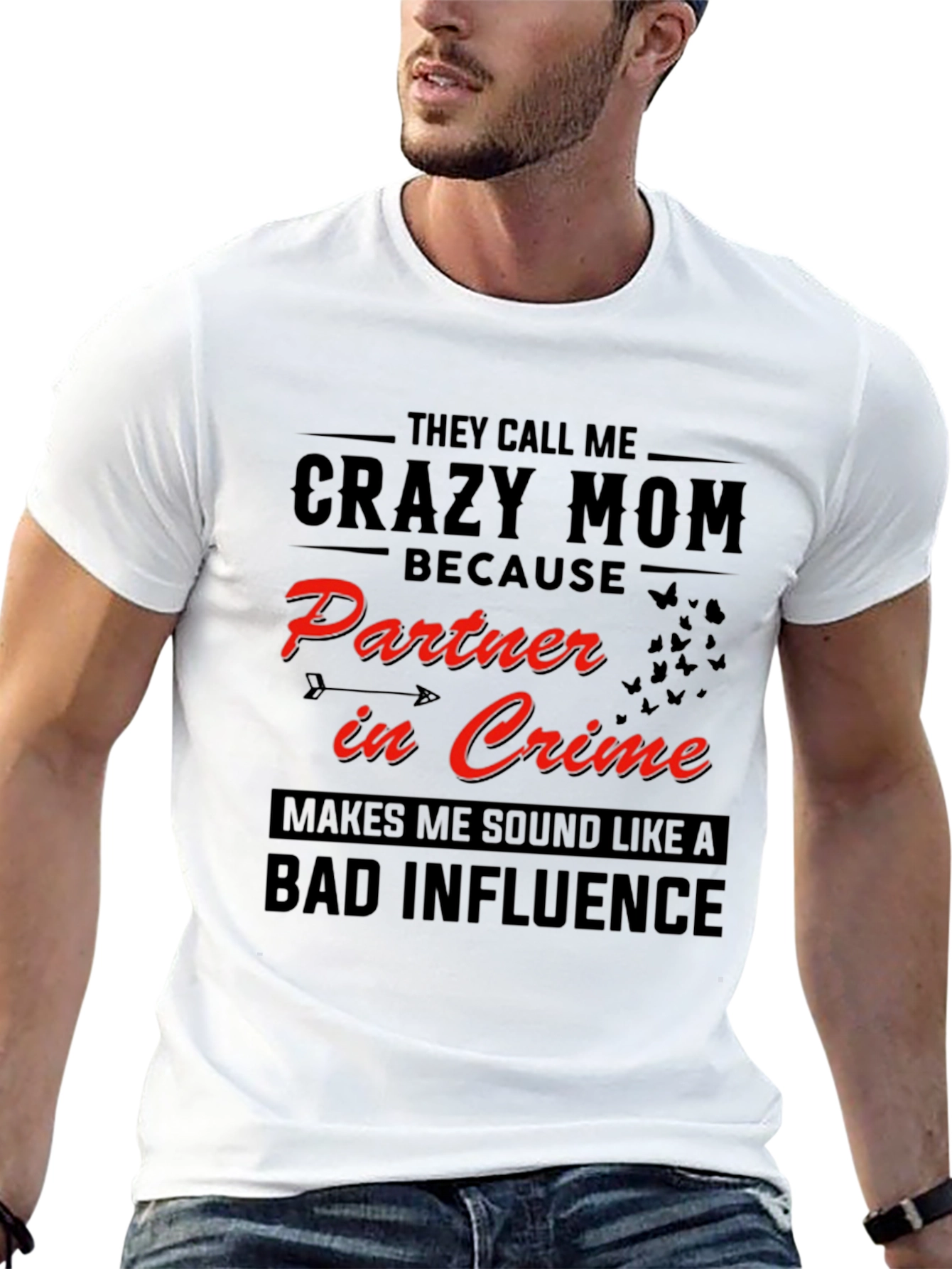 Crazy Mom T-Shirt - Partner in Crime Graphic Tee