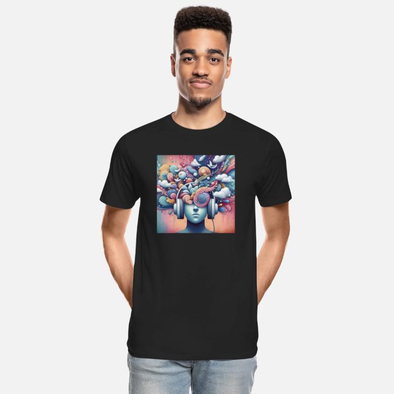Music Lover T-shirt, Soundwave Art Tee