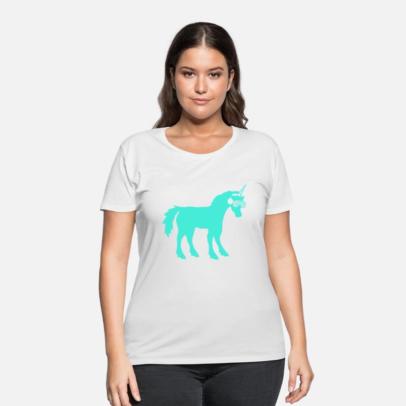 Mythical Cyan Unicorn Horn DJ Music Club Party Fun