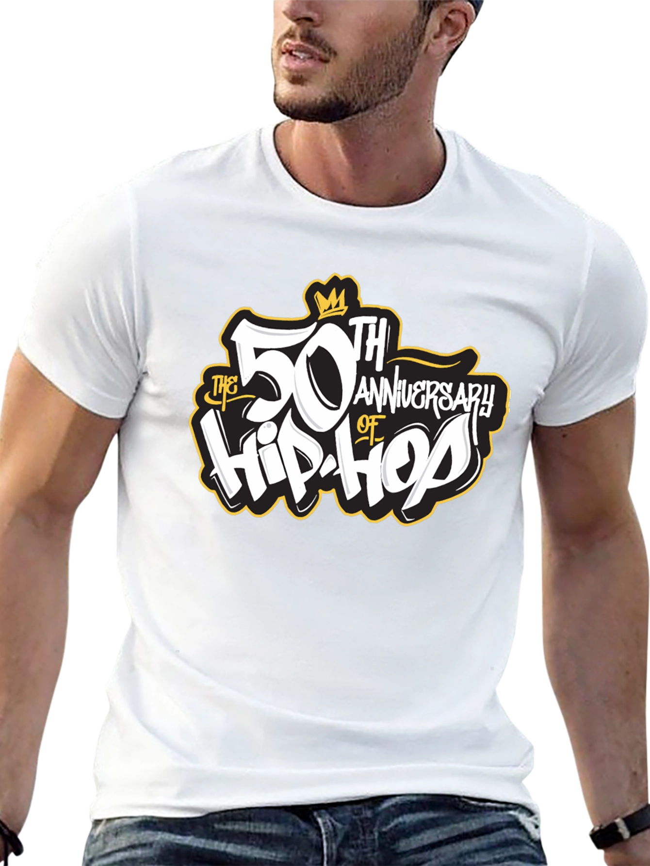 50th Anniversary of Hip-Hop Black T-Shirt