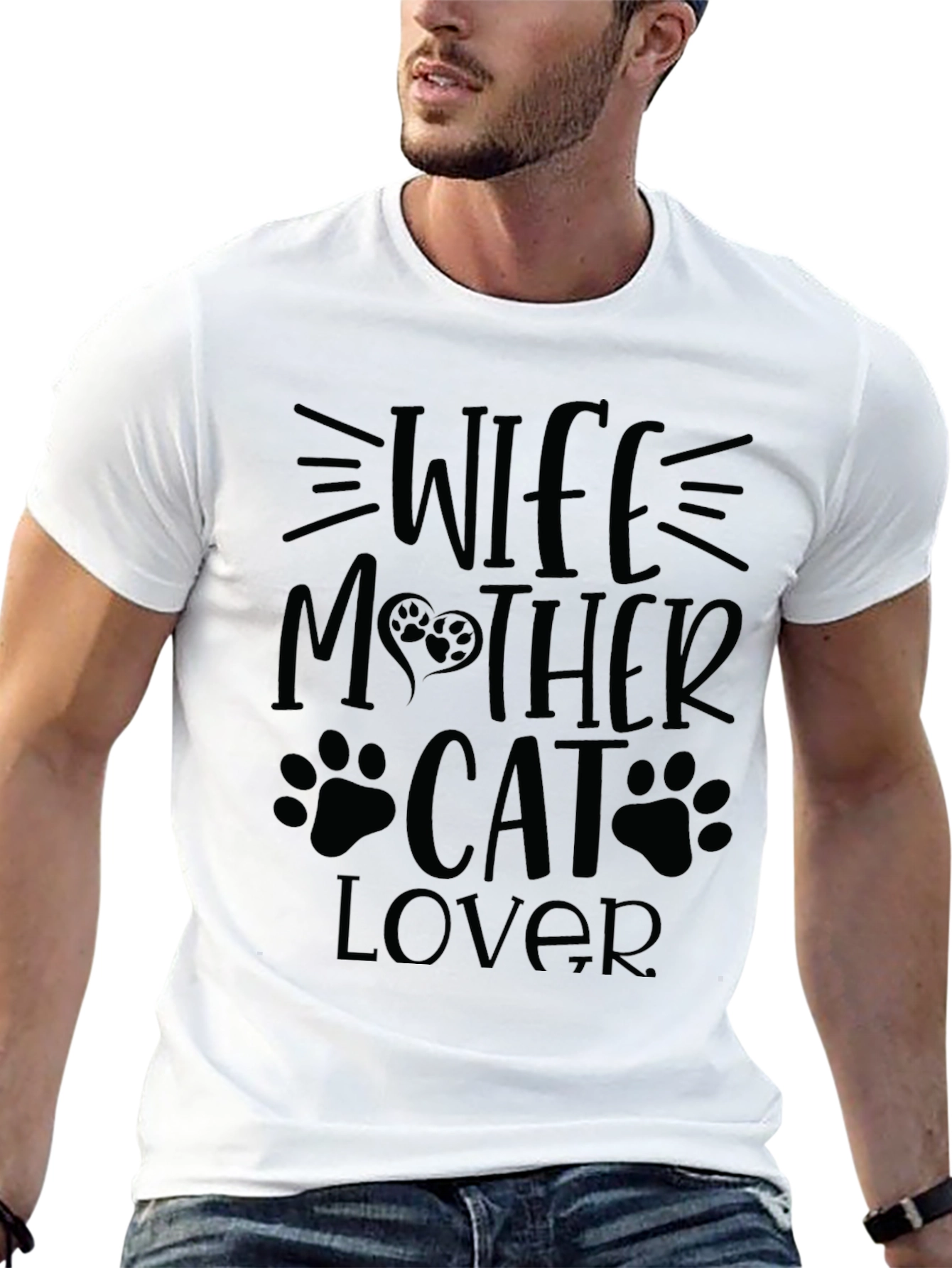 Wife Mother Cat Lover T-Shirt - Perfect Gift