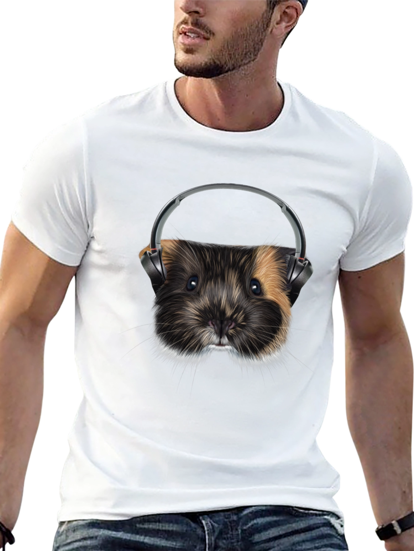 Guinea Pig DJ Graphic T-Shirt