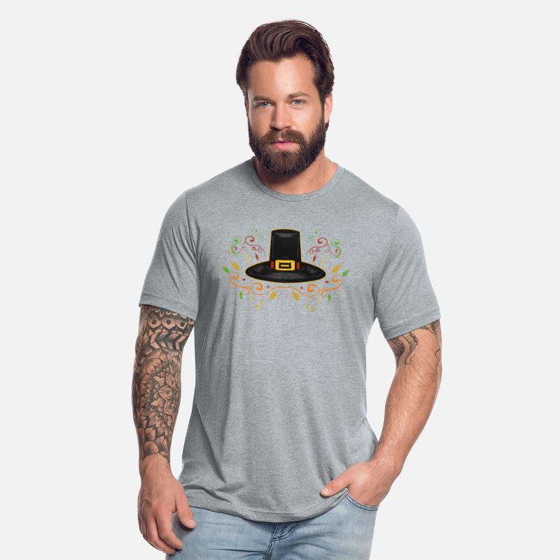Pilgrims Hat With Leaves And Ornaments