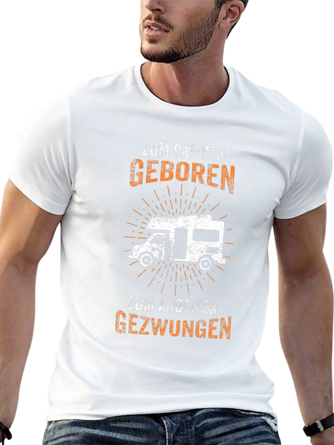 Zum Campen Geboren Graphic Tee