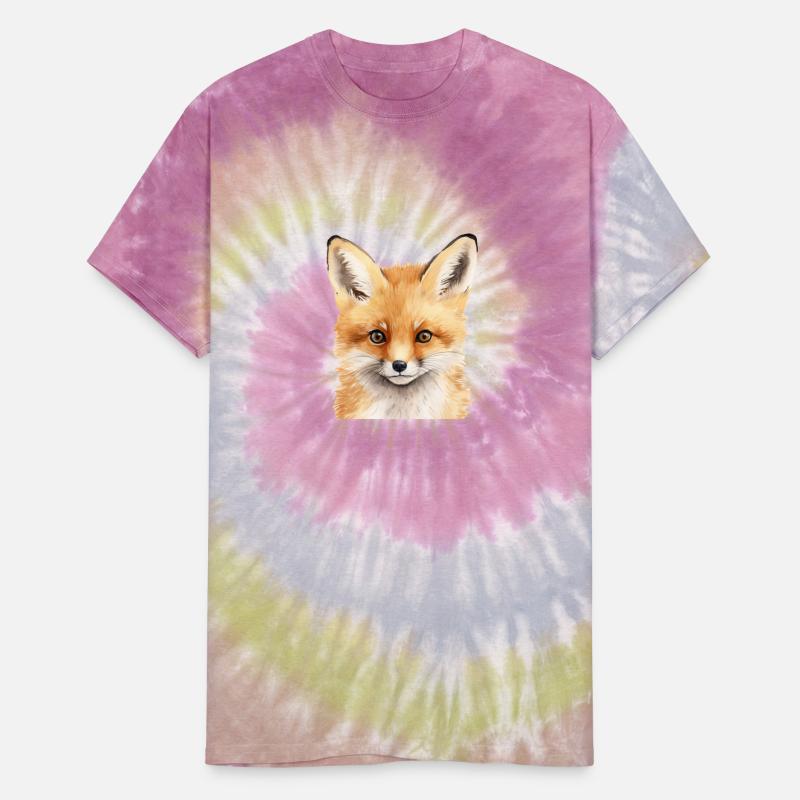 Portrait of a cute fox watercolor