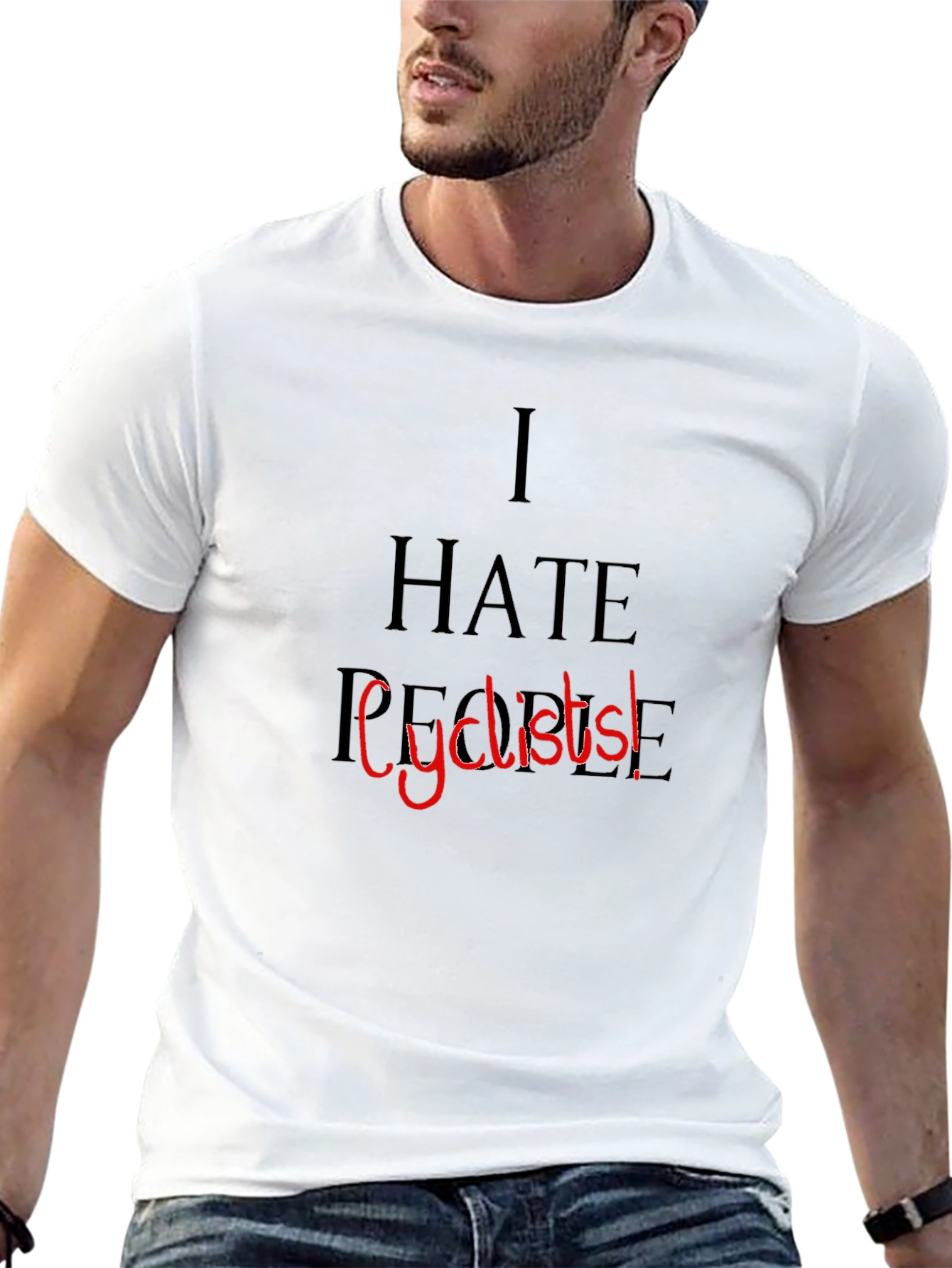 I Hate People Cyclists! Graphic Tee