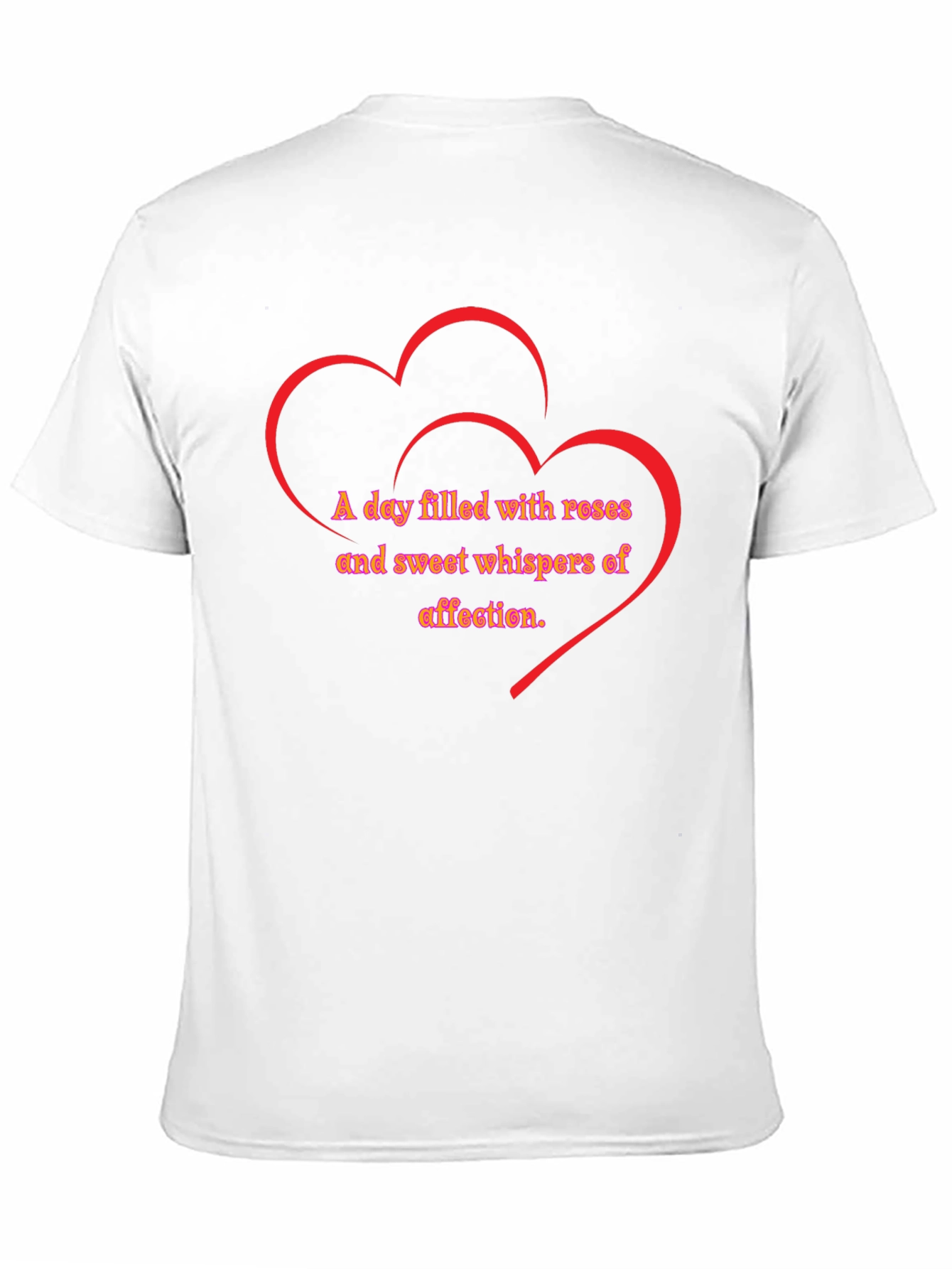 Romantic Heart T-Shirt - Roses & Sweet Whispers