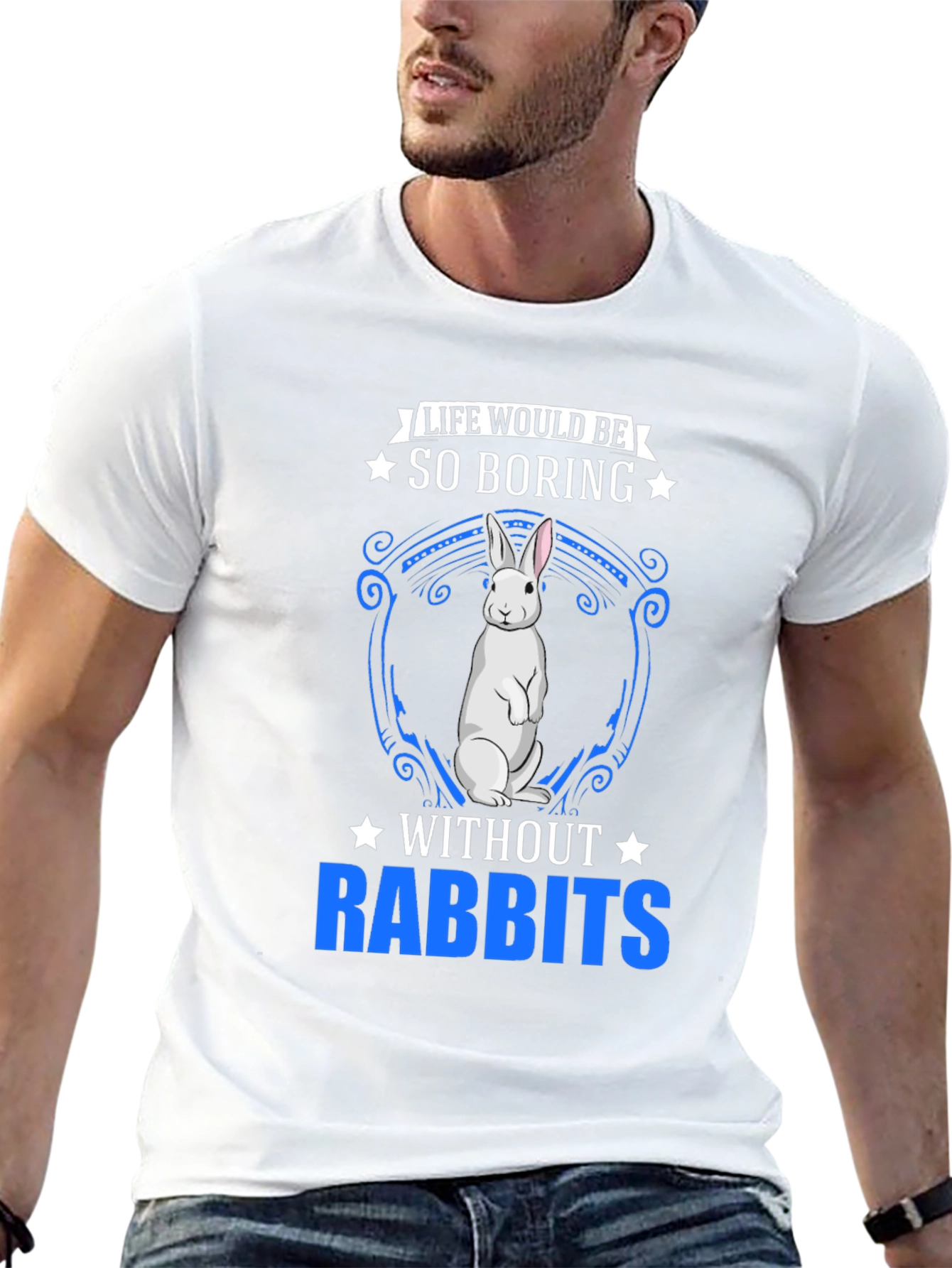 Life Without Rabbits? Funny Bunny Graphic Tee