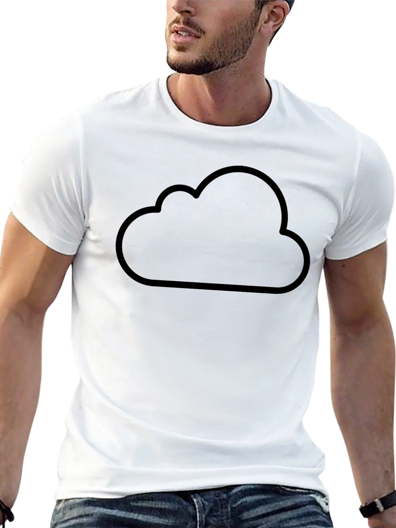 Cloud Graphic Black T-Shirt