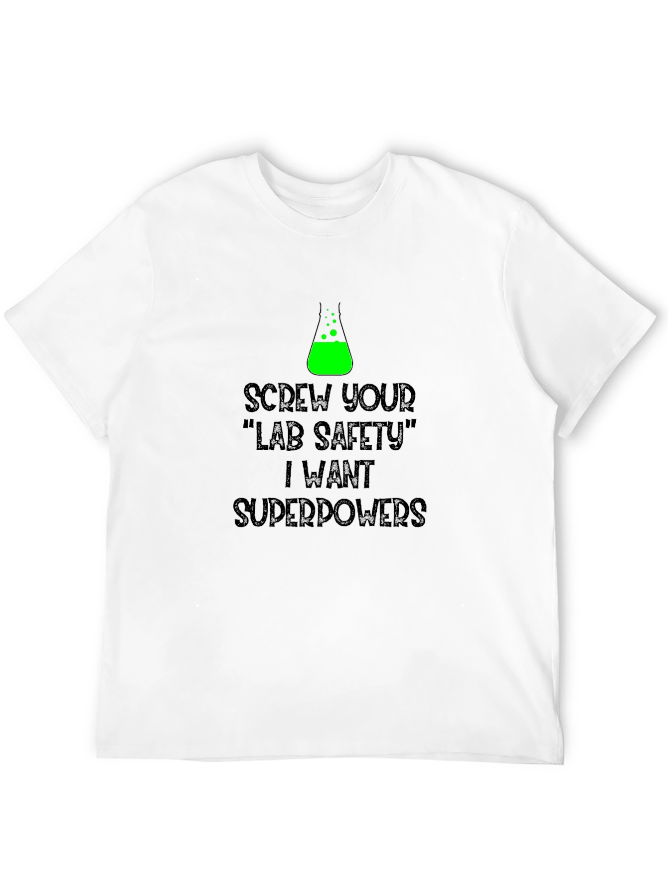 Lab Safety Superpowers Graphic Tee - Black