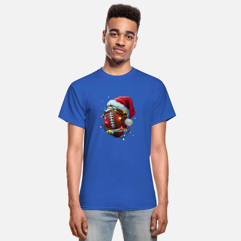 Santa Sports Christmas Football Player