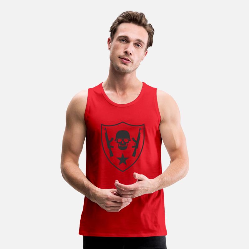Skull and rifles coat of arms 02