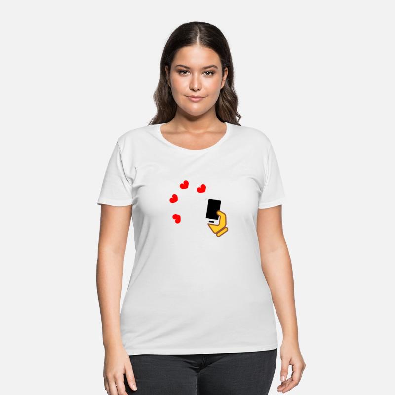 smartphone love look online love fibes with hearts