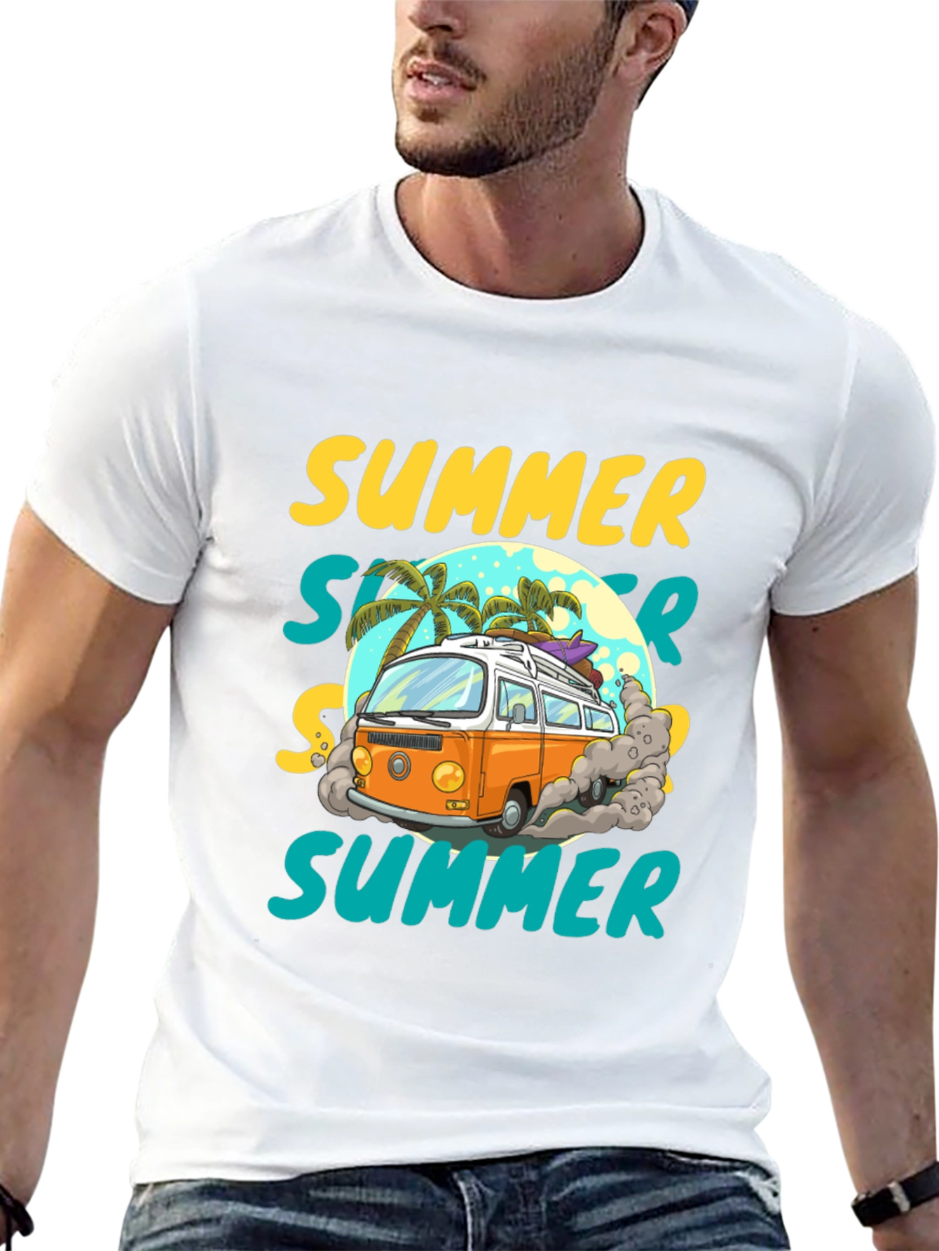 Summer Van T-Shirt - Beach Vibes