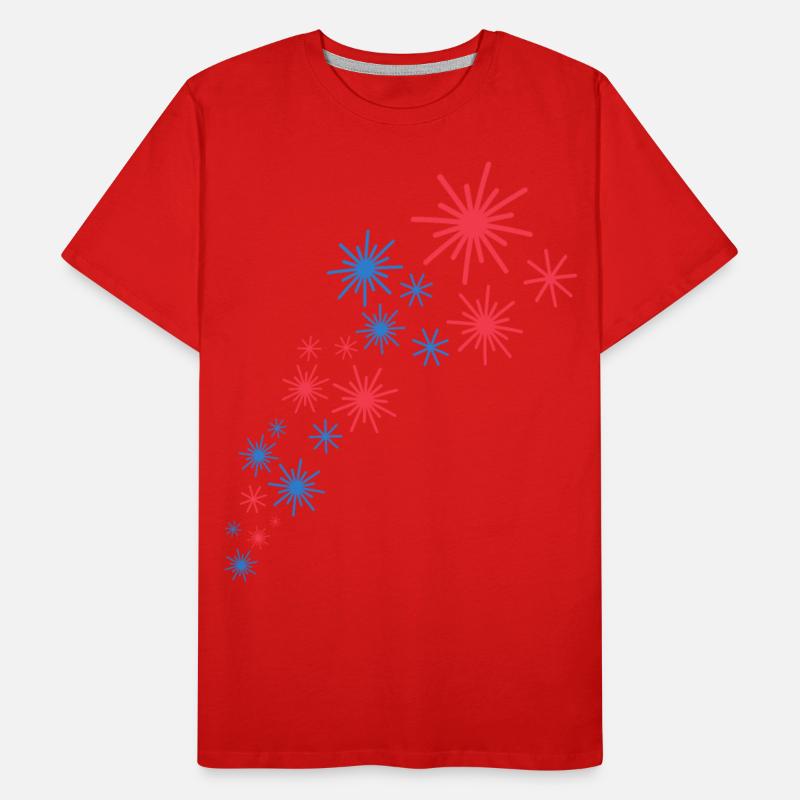 Starry Sky In Blue And Red
