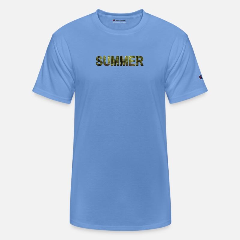 Summer Font With Forest Background Graphic Tee