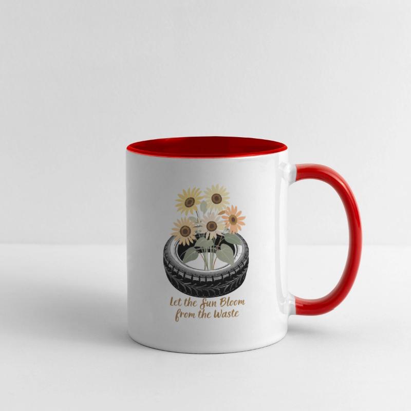 Sunflower Tire Eco Shirt Waste to Beauty Design