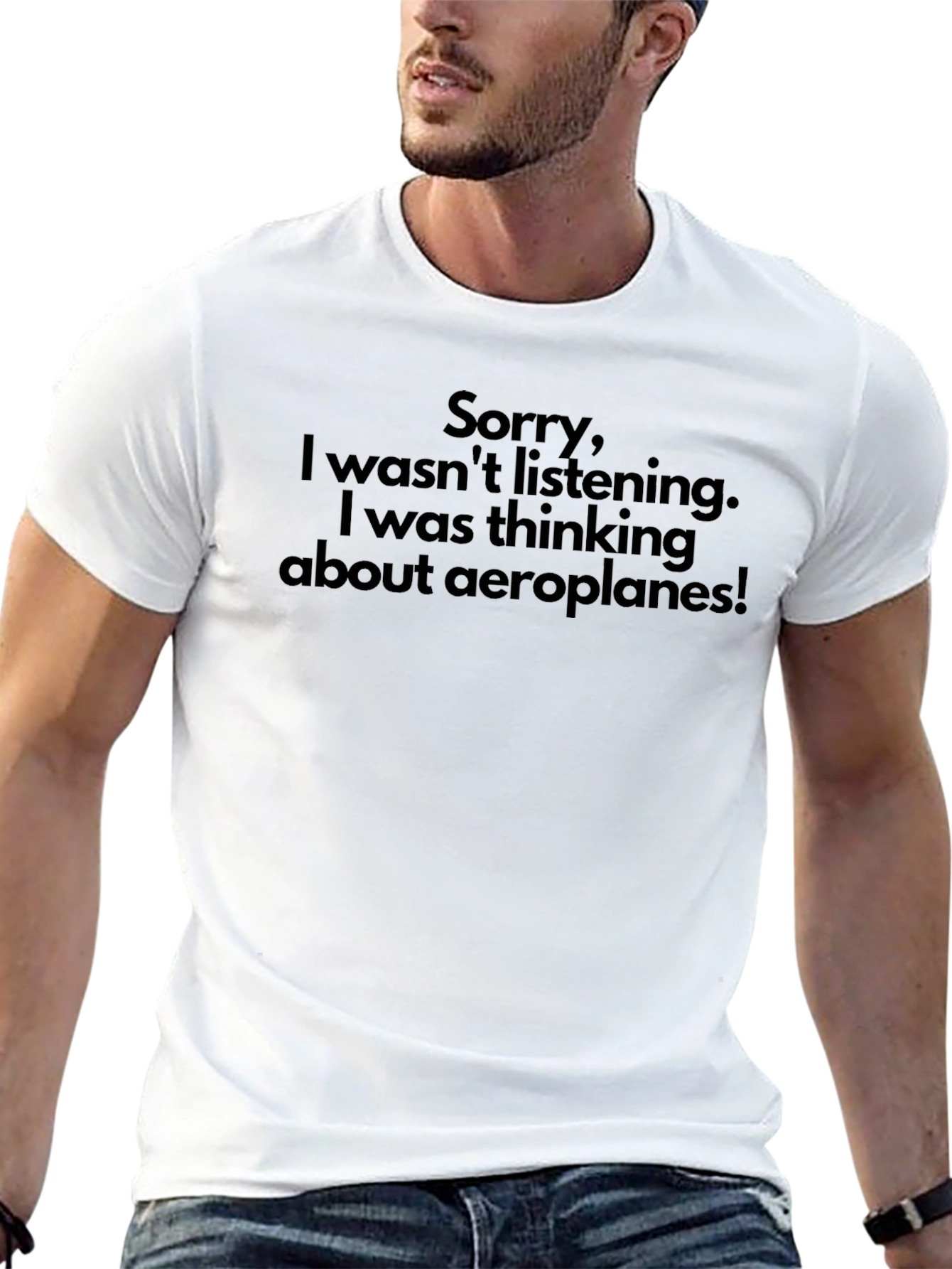 Aeroplane Thought T-Shirt - Funny Gift!