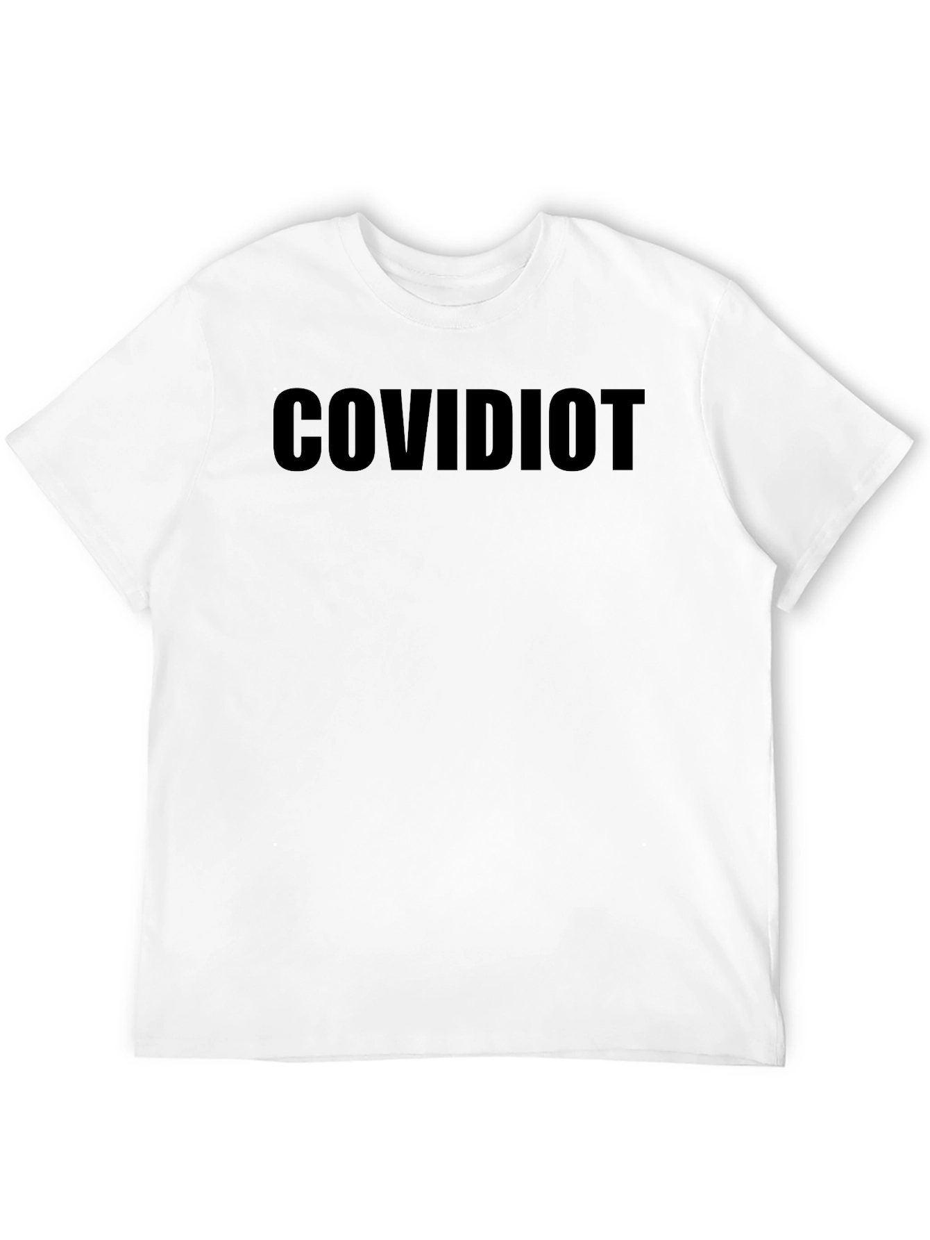 COVIDIOT Black T-Shirt - Statement Tee