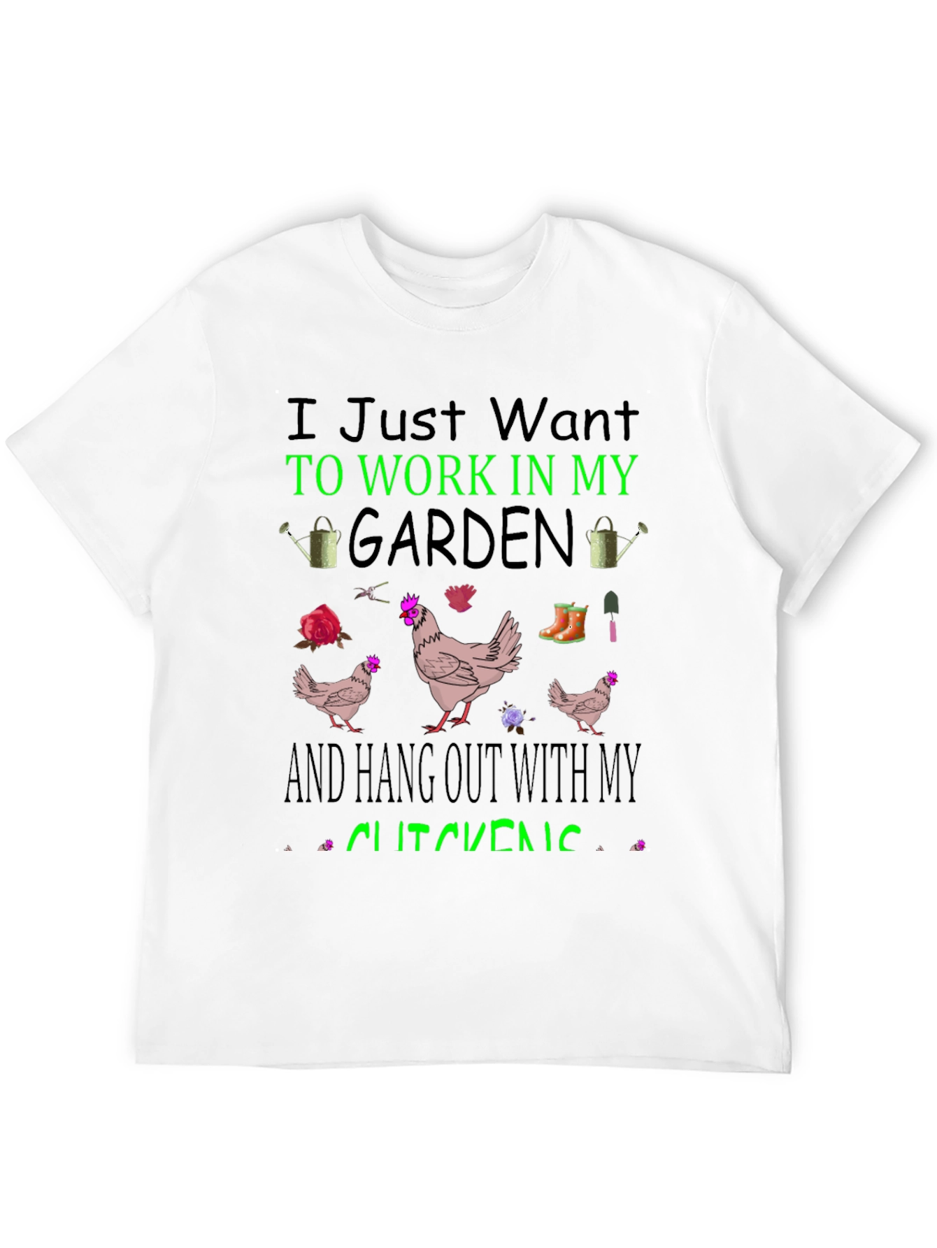 Gardening & Chicken T-Shirt