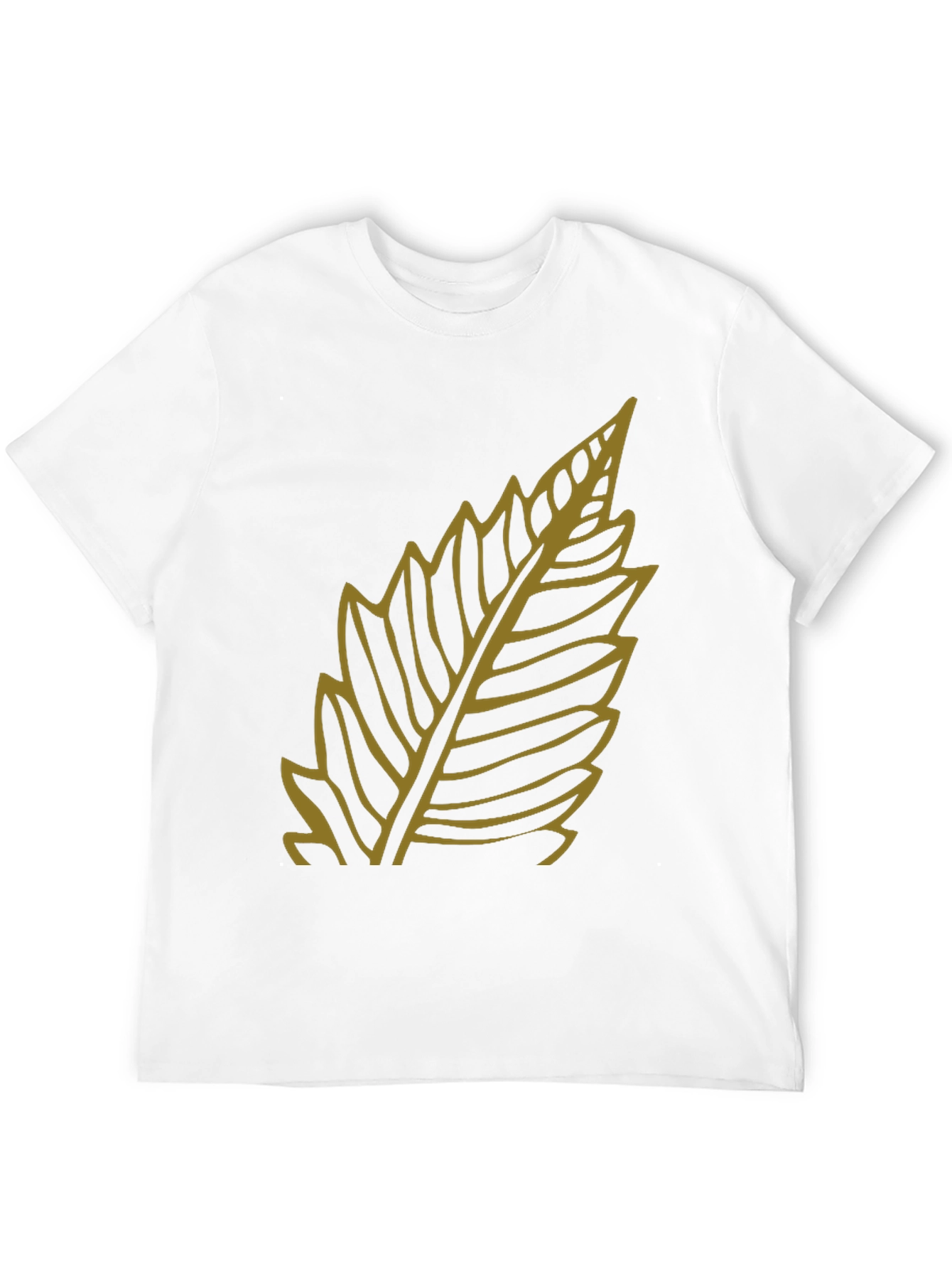 Leaf Graphic Black T-Shirt