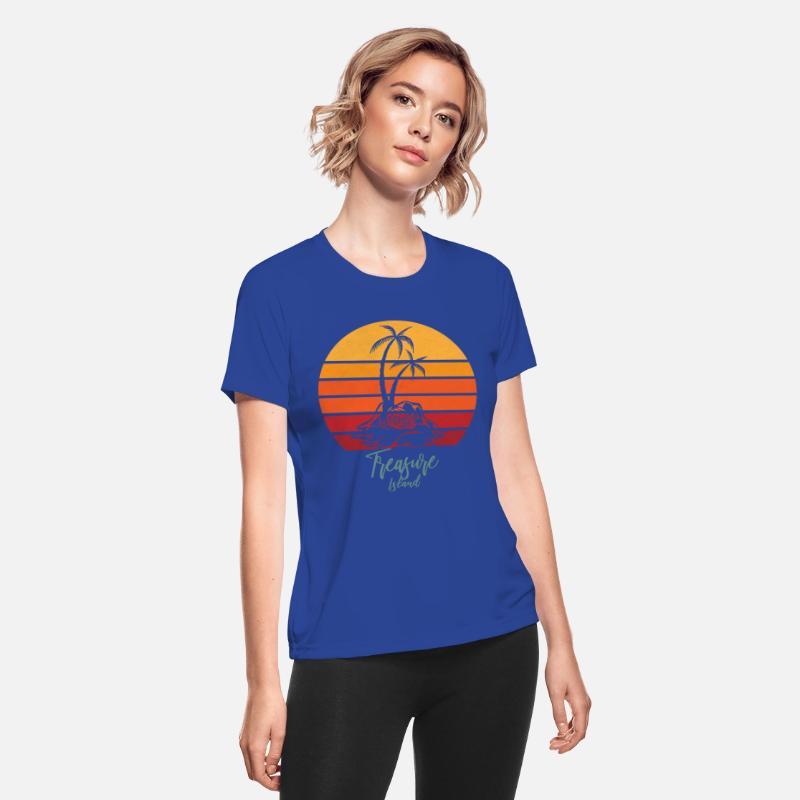 Treasure Island - Sunset Retro Vintage Style