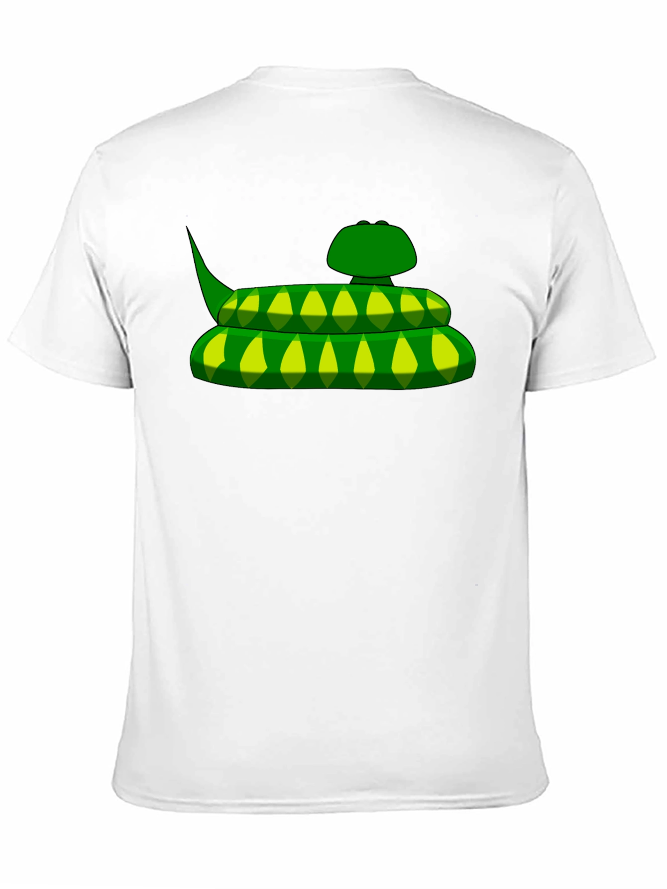 Green Snake Graphic Black T-Shirt