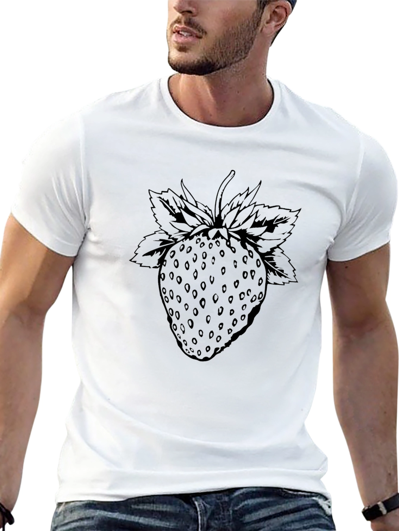 Strawberry Graphic Print T-Shirt