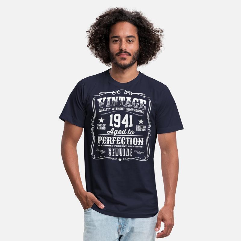 Vintage 1941 Aged to Perfection White Print