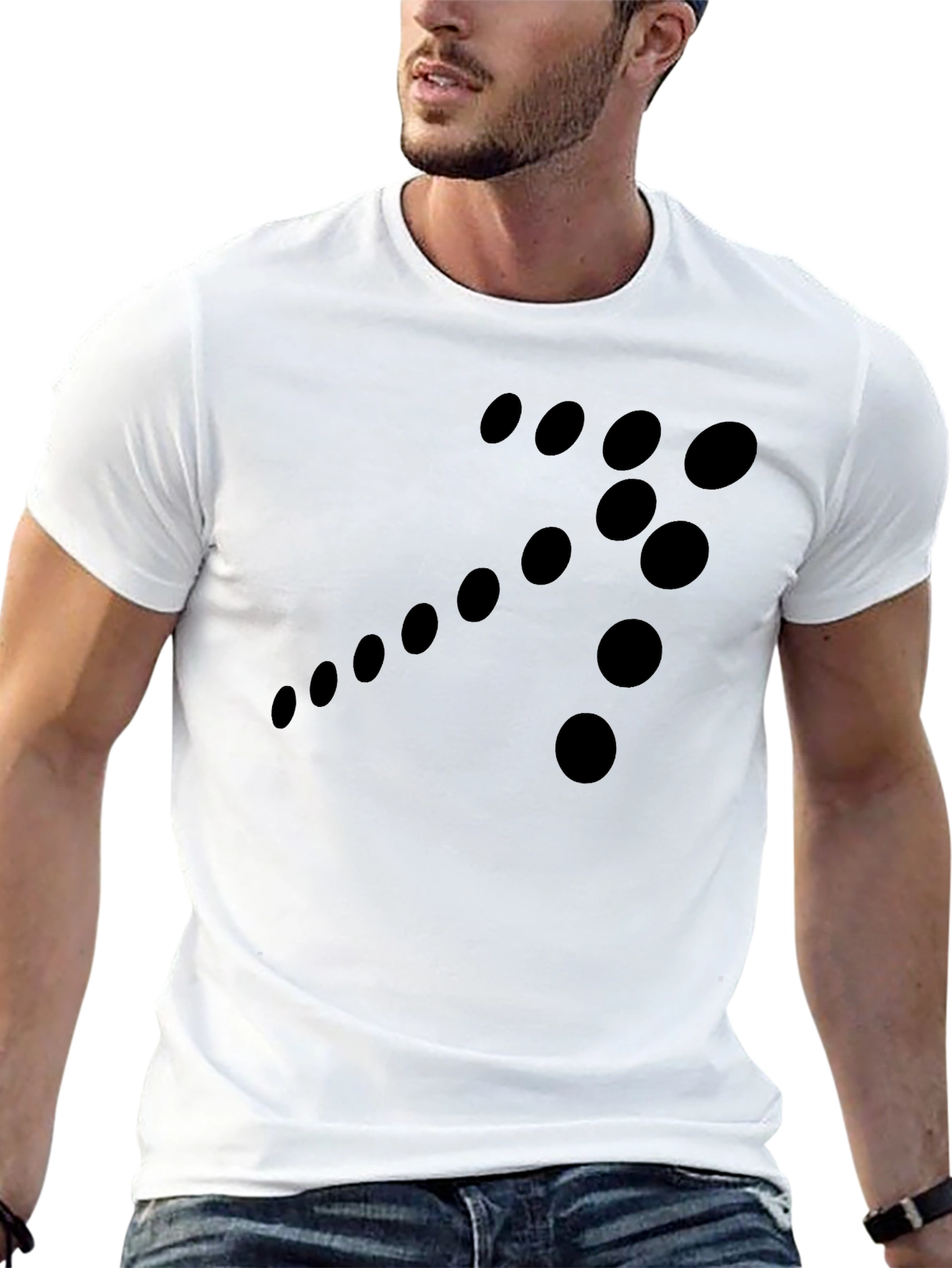Modern Arrow Graphic Black T-Shirt