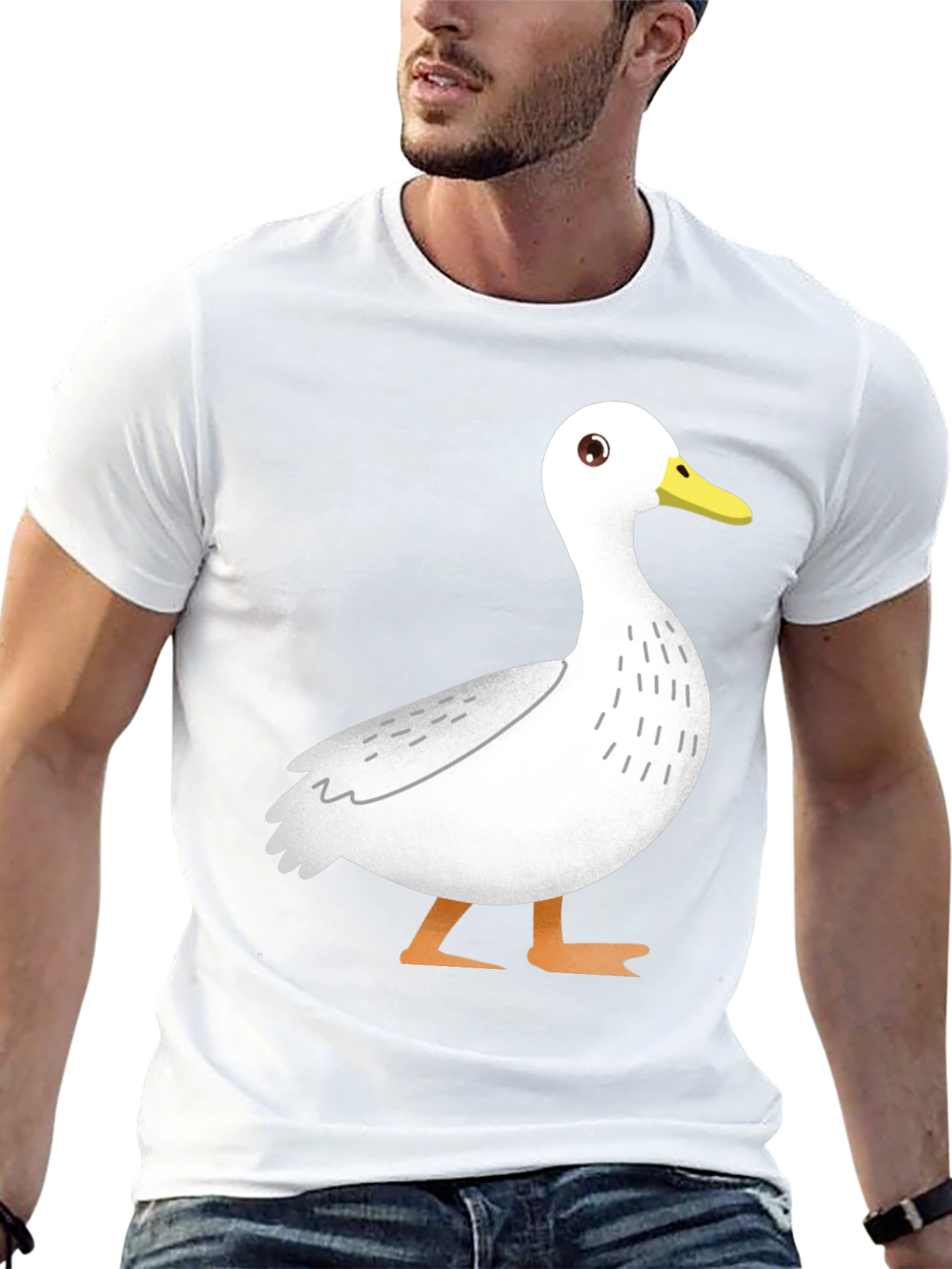Duck Graphic Tee - Casual Black T-Shirt