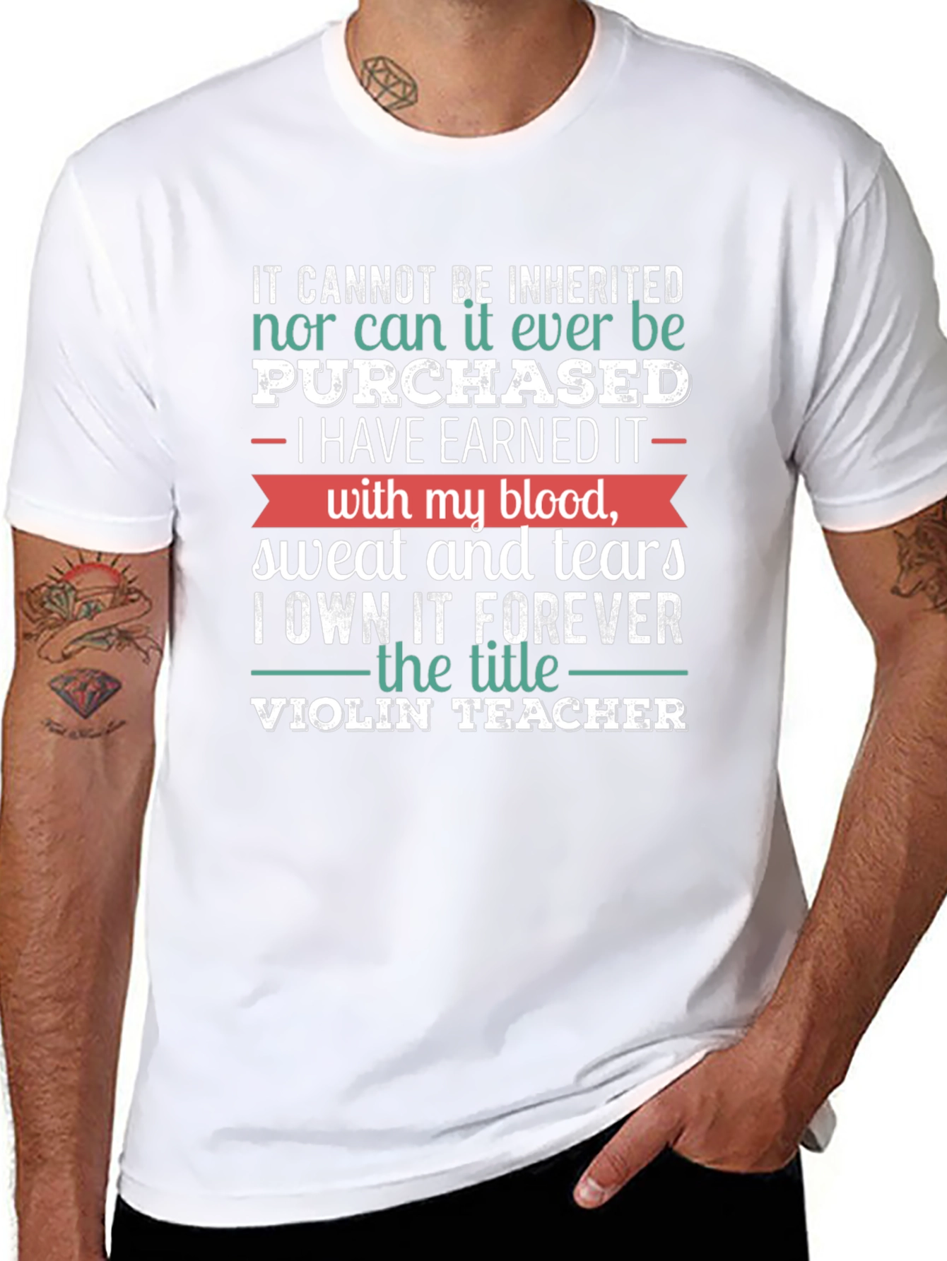 Violin Teacher Earned Graphic T-Shirt