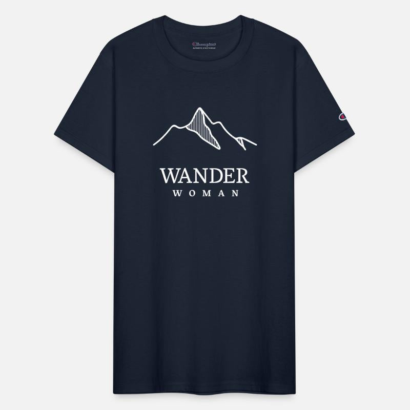 Wander Woman with mountains