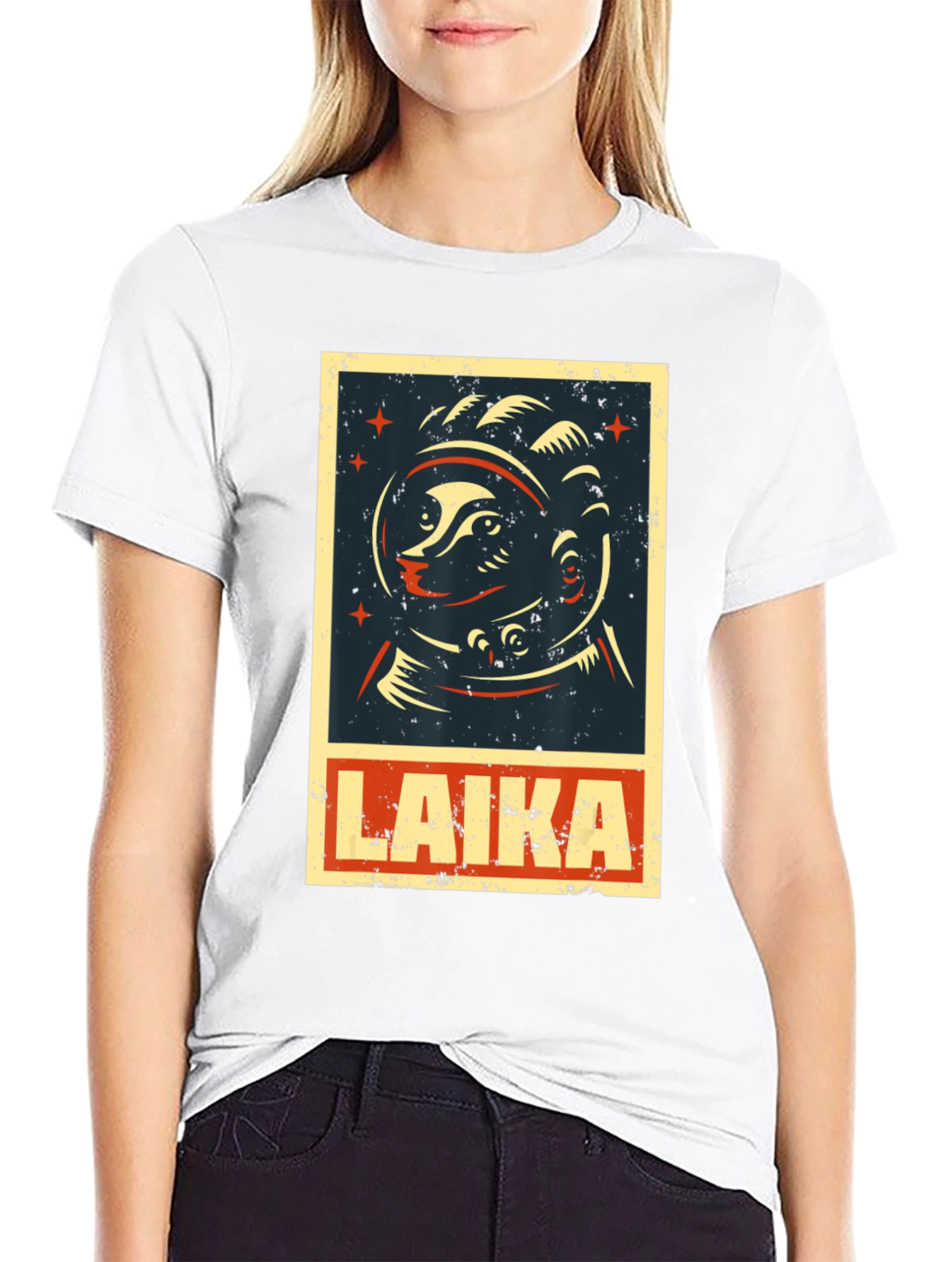 Laika Space Dog T-Shirt - Retro Style Graphic Tee